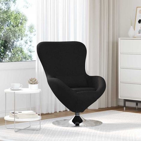 Egg Chair Black 63 x 73 x 90 cm Fabric vidaXL