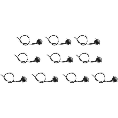 Lot de 10 feux de position latéraux à 3 LED, étanches IP68, ronds, universels pour camions, voitures et camping-cars, lumière blanche. (1/5)