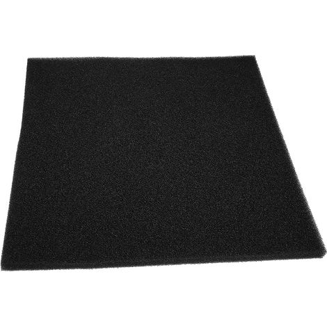Espuma filtrante de algodón bioquímico negro para acuarios, 50x50x2 cm – Gruesa y recortable. (1/3)