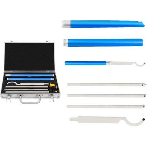 Holz-Drehbank-Werkzeuge, 6-in-1 Set, langlebig und präzise, Blau (1/2)