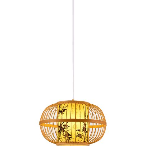 Suspension traditionnelle en bambou tissé à la main, 111 V240 V, idéale pour les maisons et les salons de thé. (1/5)