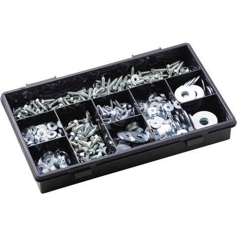 Assortimento di viti argento 805 pezzi in acciaio zincato