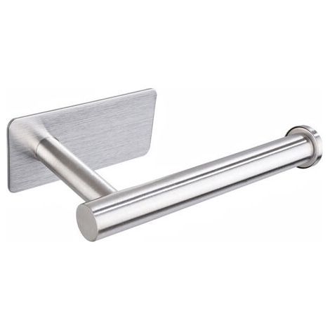 Wall Mounted Toilet Paper Holder, Stainless Steel Toilet Roll Holder, Self Adhesive Toilet Paper Holder No Drilling, One Size (1/5)
