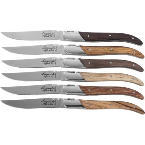 Coltelli da bistecca Laguiole Luxury Line in legno misto