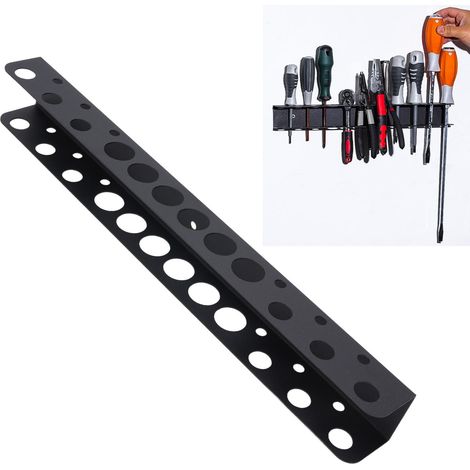 Nouveau support mural de rangement pour outils de réparation en acier allié, pour usage domestique, support de rangement pour outils de quincaillerie sur panneau perforé (1/5)