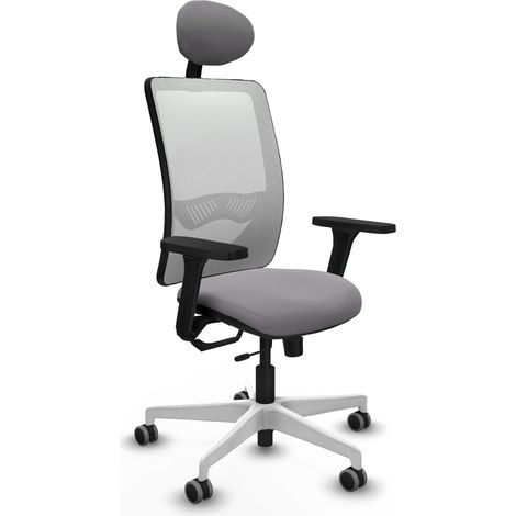 Silla de oficina piqueras y crespo Zulema blanco espuma alta densidad (1/2)