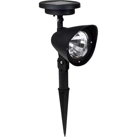 Lot de 2 projecteurs solaires LED pour extérieur, jardin, cour, aménagement paysager, éclairage étanche (1/4)