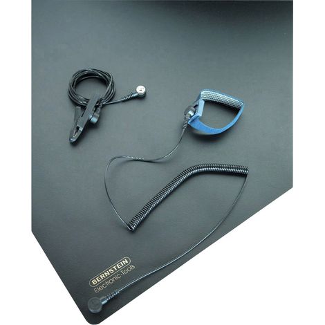Bernstein ESD-Handhabungsset schwarz antistatisch 900x610 mm