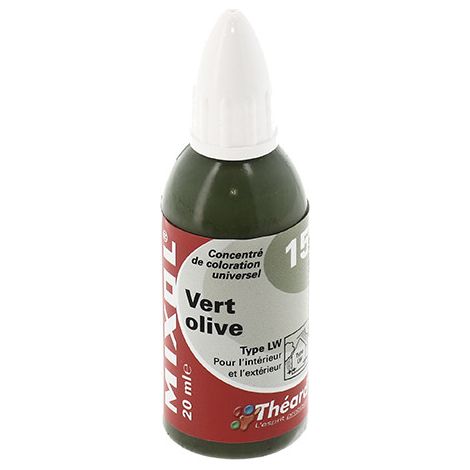 Concentré de coloration universel - Flacon 20 ml - Mixol  Vert olive