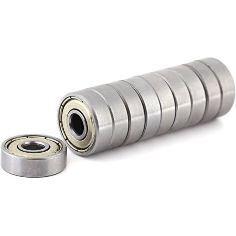 10pcs 626ZZ Mini Double Shielded Ball Bearings Shielded Metal Flange Bearings Multi Purpose Carbon Steel 6x19x6mm