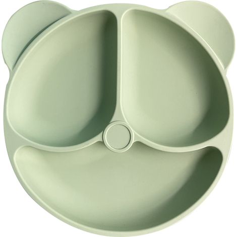 Assiettes compartimentées antidérapantes à ventouses pour bébé et enfant en bas âge  Sans BPA (1/5)
