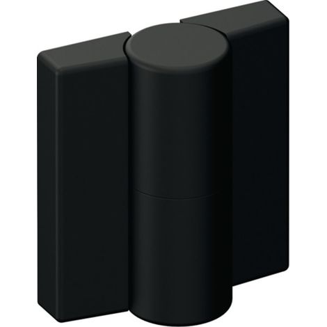 HEWI  Bisagra DIN  izq.A.52mm  An.47mm PA  con inserto  metálico negro  intenso,ma -  B9505B.50L 90 (1/3)