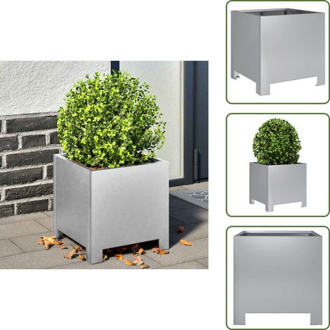 Pflanzkübel 30x30x30 cm Verzinkter Stahl - Pflanzkübel - Blumenkübel - Pflanzgefäß - Blumenkasten (1/5)
