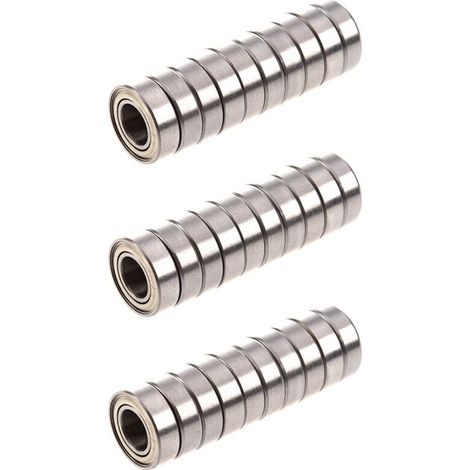 Adatto per 30 cuscinetti a sfere a gola profonda sigillati a fila singola 698Z 8 x 19 x 6 mm