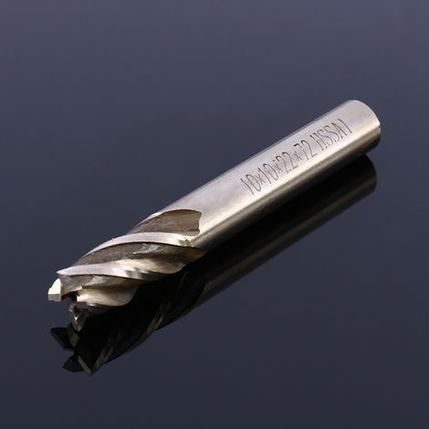 Fraise à 4 dents en acier rapide (HSS) de haute qualité, queue droite, usinée CNC, 4 à 12 mm. (1/5)