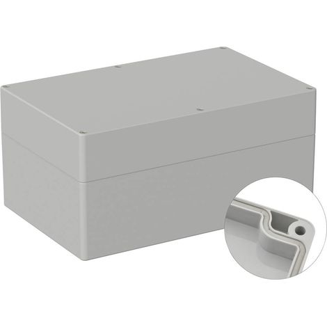 TRU COMPONENTS TC-9065552 Alloggiamento outdoor 250 x 160 x 119 Policarbonato Grigio (RAL 7035) 1 pz. (1/2)