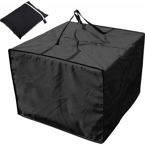 Sac Rangement Coussins Extérieur 80x80x60cm, Housse Multifonctionnelle Imperméable Poignée Transport Aucunely (1/5)