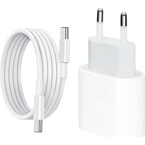 Chargeur européen PD20W + câble de données Type C PD20W