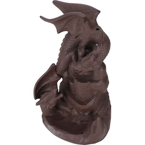 Brûleurs d'encens à reflux en forme de dragon, brûleurs à sable violet en cascade, décoration intérieure (1/5)