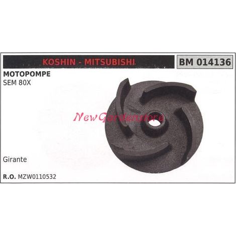 Girante KOSHIN motopompa SEM 80X 014136