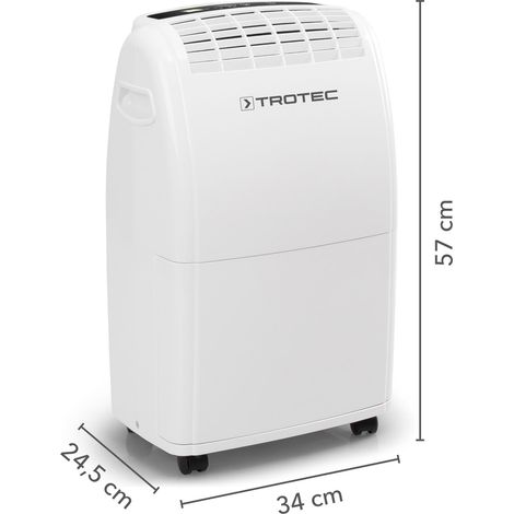TROTEC Deumidificatore elettrico per ambienti TTK 75 E – potenza 20 L/giorno – superficie 45 m² / 110 m³ – dispositivo di deumidificazione con spegnimento automatico (1/6)