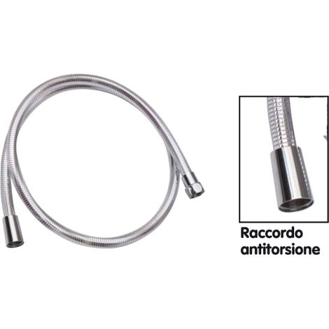 Flexible de douche Aeternum 200 cm en pvc chromA  avec raccordement conique