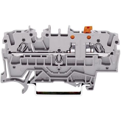 Bloc de jonction sectionnable WAGO 2002-1671 5.20 mm ressort de traction Affectation: L gris 1 pc(s) (1/5)