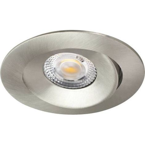 spot encastré à led - orientable - aric aspen tilt - 5w - 3/4000k - nickel - aric 51228 (1/5)