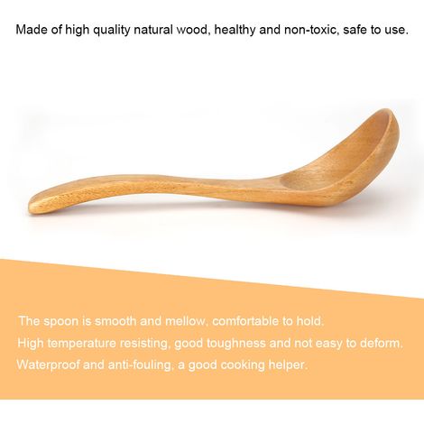 Louche en bois naturel, cuillère à long manche, ustensile de cuisine (03) (1/5)
