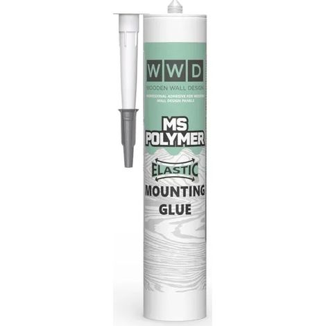 Colle de Montage MS Polymère WWD Hybride Monocomposant - Sans Solvant Sans Isocyanate - Multi-Supports Béton Bois Plastique