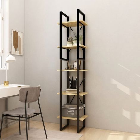 Bibliothèque,Étagère à 5 niveaux de Rangement Ouvert,Étagère livres 40x30x175 cm Bois de pin - DH54290 (1/5)