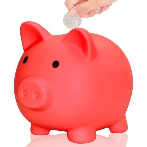 Tirelire Cochon, Piggy pièce de Monnaie Tirelire pour Incassable, Pièces de Petite Monnaie, Accessoires Mignons (1/5)
