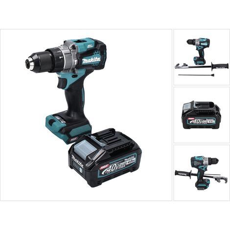 Perceuse-visseuse à percussion sans fil Makita HP 001 GM1 40 V max. 140 Nm XGT Brushless + 1 batterie 4,0 Ah - sans chargeur (1/5)