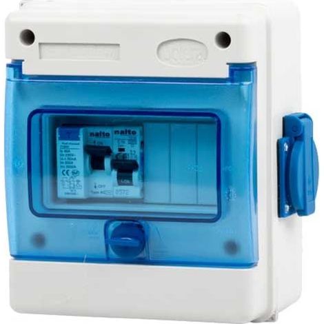 Coffret Electrique Extérieur 1 Prise + Protection Electrique Compatible SPA Gonflable NALTO (1/5)