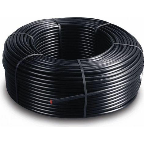 Tuberia de riego 16 mm con goteros integrados insertados cada 40 cm. Rollo de 50 metros