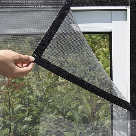 Moustiquaire de fenêtre - Ajustable - 80x120cm - Anti-insectes - Transparente (1/4)