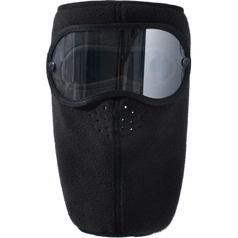 Masque coupe-vent et anti-poussière avec lunettes HD noir (1/3)