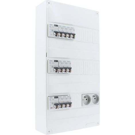 SIEMENS TABLEAU ÉLECTRIQUE PRÉ-ÉQUIPÉ 3 RANGÉES 3ID 40A 10 DISJONCTEURS SIE006408