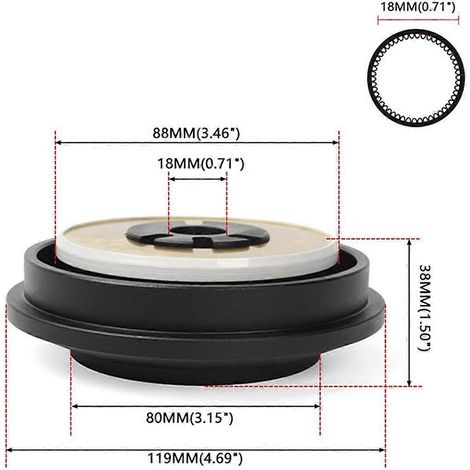Lenkradnabenadapter 121H für Toyota Lexus – Schwarz (1/5)