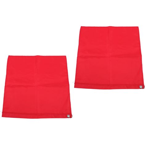 Lot de 2 drapeaux d'entraînement pour chevaux, résistants à l'abrasion, en nylon portable, rouges, pour activités équestres et loisirs. (1/5)
