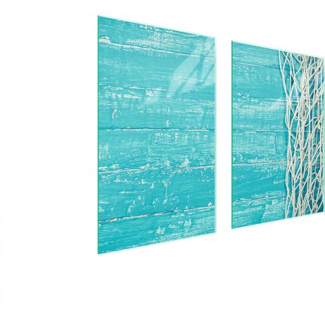 PLACA PROTECTORA DE VIDRIO PARA COCINA 65x52 TURQUESA (1/5)