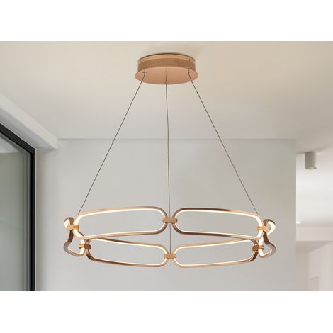 LAMPARA LED COLETTE  Ø80 ORO ROSA (1/5)