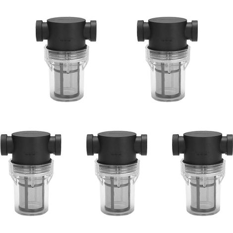 Filtre à mailles en ligne 5X pour bassin de jardin, filtre pour pompe à eau, filtre pour tuyau d'irrigation à haut débit (1/5)
