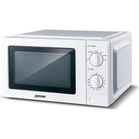 Mikrowelle 20 l, 44,6x24,3x34,8 cm, weiß, 6 Leistungsstufen, Auftaufunktion, 24,5 cm Drehteller (1/2)