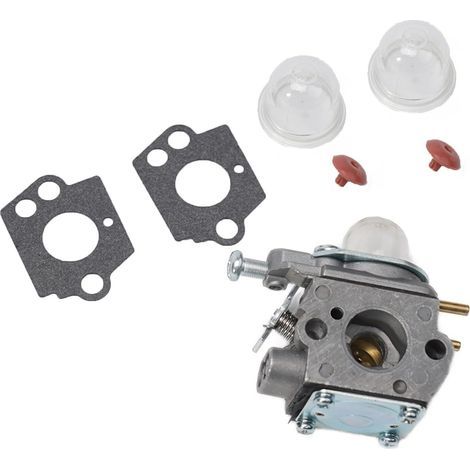 Vergaser-Reparatursatz für Homelite Rasenmäher HBL26BP, HBC26SJS, HBL26BV und HBC26SB – inklusive Vergaser, Primer, Dichtung und Rückschlagventil