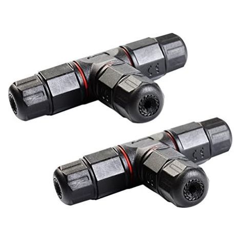 IP68 Waterproof Electrical Junction Boxes 3 Way Cable Connector Outdoor Electrical Box 2 Pieces