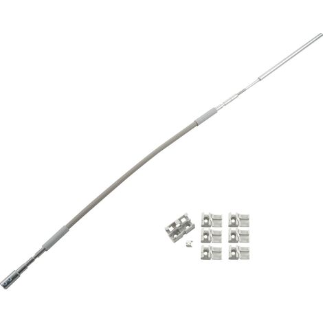 Flexibles Gestänge HAUTAU, 400 mm, grau, 1 Stück Zubehör Beschläge für Fensterbeschläge Schiebefenster Schiebetürbeschlag