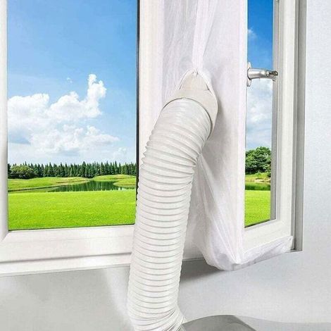 Tissu joint 400cm pour climatisation fenêtre porte Tissu de calfeutrage kit climatiseur mobile portes et fenêtres Isolation (1/4)