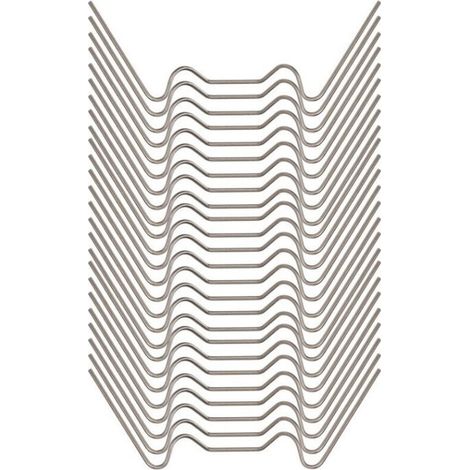 Ahlsen 100 Pcs Clips de Vitrage pour Serre7.51.5cm Clip de Vitrage Type W Clips de Vitrage pour Serre de Jardin Clips pour Vitre de Serre Acier Inoxy pour Fixation de Verre de Serre Effet de Serre