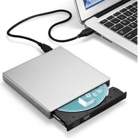 Lecteur DVD externe USB 2.0, graveur CD/DVD portable pour ordinateur et PC